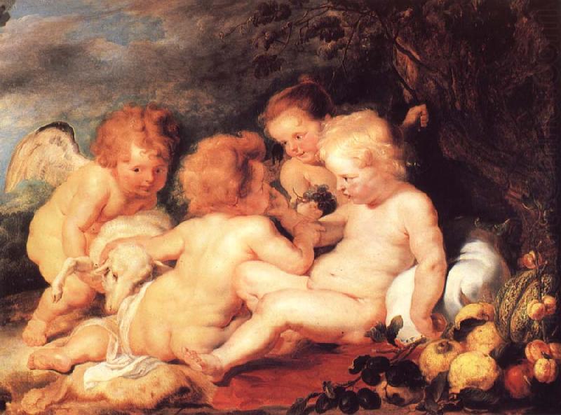 Christ and Saint John with Angels, Peter Paul Rubens